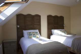 Отели типа «постель и завтрак» Madra Rua Organic Accommodation Баллилиффин Двухместный номер с 2 отдельными кроватями и собственной ванной комнатой за пределами номера-3